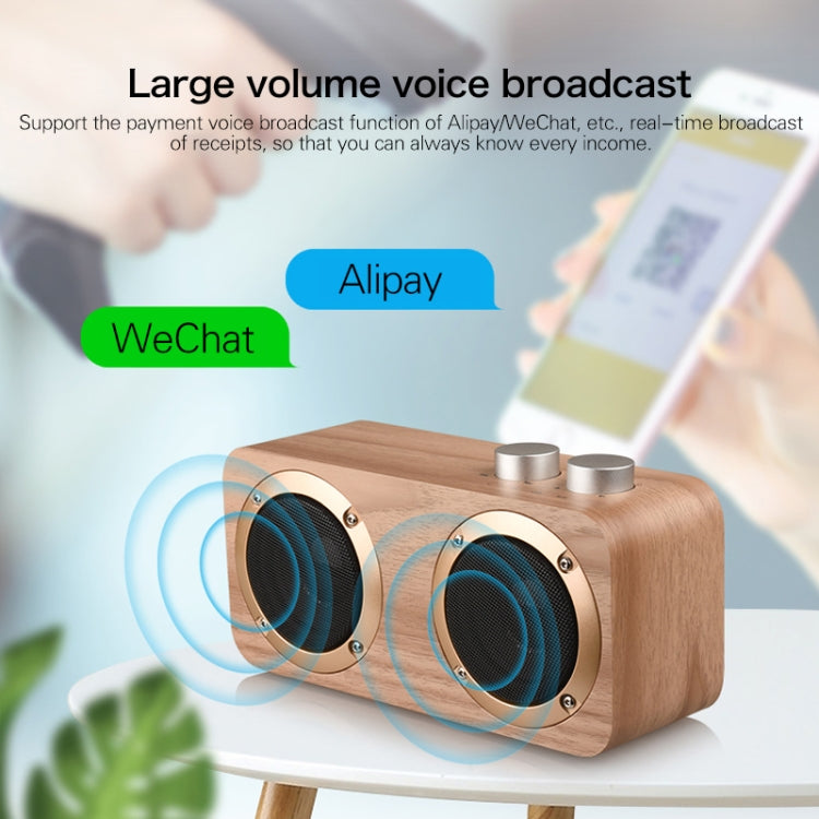 Q7 Subwoofer Wooden Bluetooth Speaker, Support TF Card & U Disk & 3.5mm AUX(Yellow Wood) - Desktop Speaker by buy2fix | Online Shopping UK | buy2fix