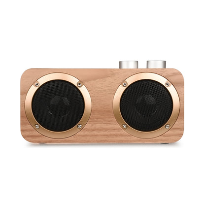 Q7 Subwoofer Wooden Bluetooth Speaker, Support TF Card & U Disk & 3.5mm AUX(Yellow Wood) - Desktop Speaker by buy2fix | Online Shopping UK | buy2fix