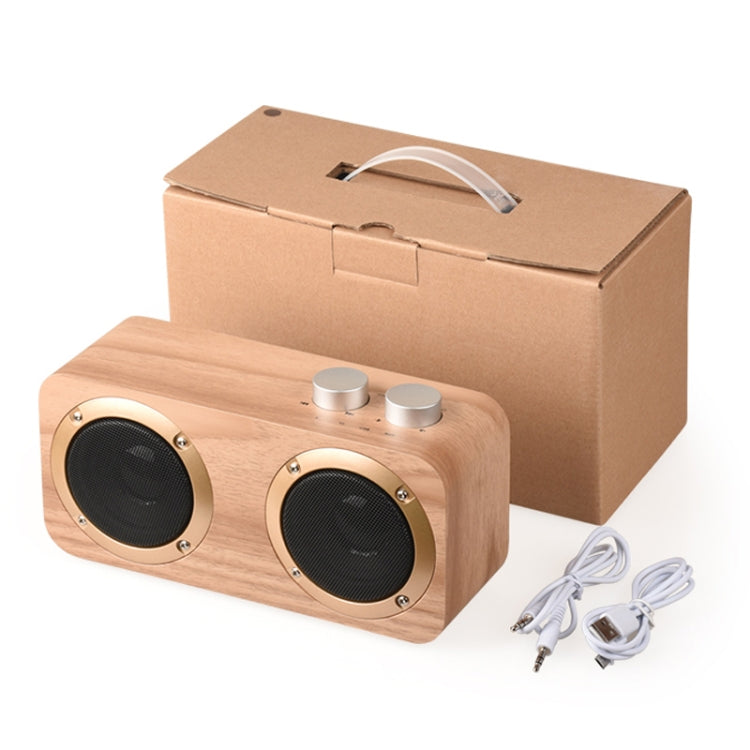 Q7 Subwoofer Wooden Bluetooth Speaker, Support TF Card & U Disk & 3.5mm AUX(Walnut) - Desktop Speaker by buy2fix | Online Shopping UK | buy2fix