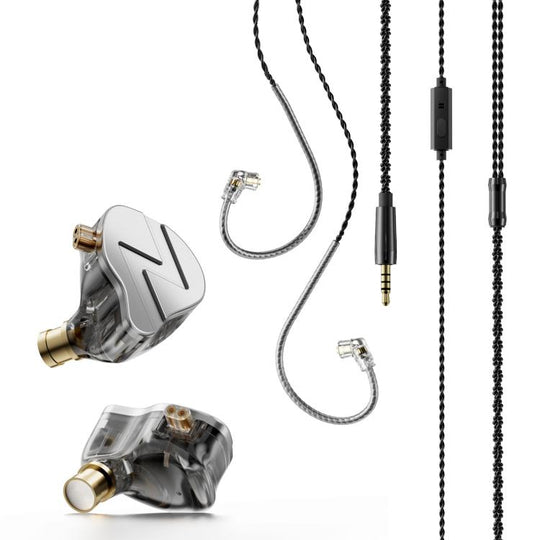 CC06 Gaming Hybrid Earhook Wired Earphone(White Silver)