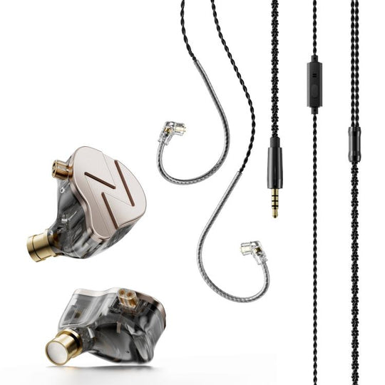 CC06 Gaming Hybrid Earhook Wired Earphone(Light Brown)