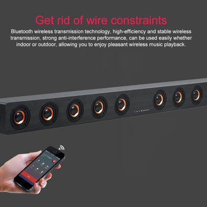 D90+ Subwoofer Wooden Bluetooth 4.2 Speaker with Remote Control, Support TF Card & 3.5mm AUX Coaxial & Optical Fiber & U Disk(Yellow) - Desktop Speaker by buy2fix | Online Shopping UK | buy2fix