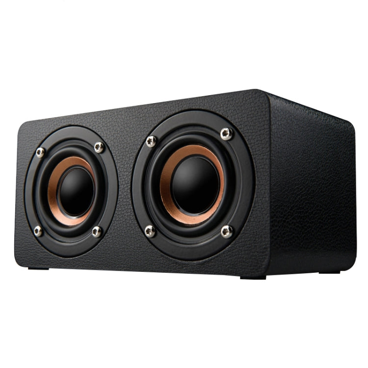 M5 Subwoofer Wooden Bluetooth 4.2 Speaker, Support TF Card & 3.5mm AUX & FM(Black) by buy2fix