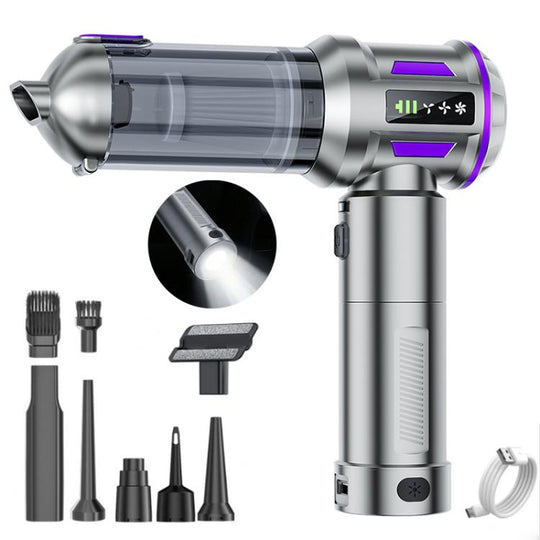 SUITU ST-6711A Plus Brushless Motor Handheld Blow Suction Combo Car Vacuum Cleaner(Silver Purple)