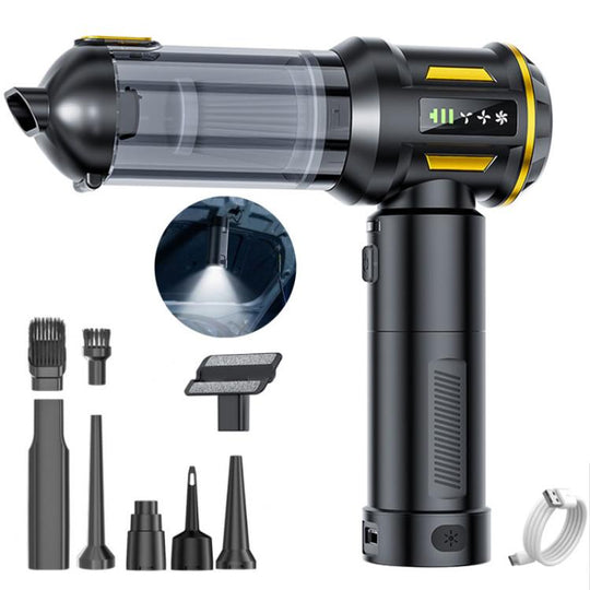 SUITU ST-6711A Plus Brushless Motor Handheld Blow Suction Combo Car Vacuum Cleaner(Black Gold)