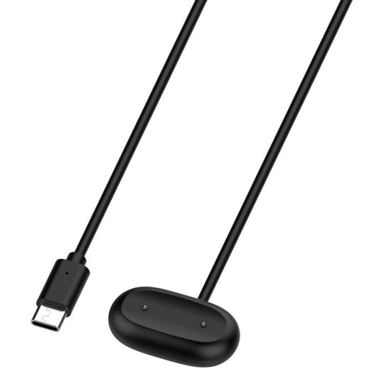 For Google Fitbit Air xDfind Type-C Port Magnetic Smart Watch Charging Cable, Length: 1m(Black)