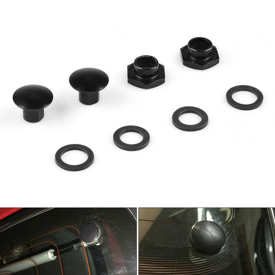 Car Rear Glass Strut Kit for Honda Civic 1992–1995(Black)