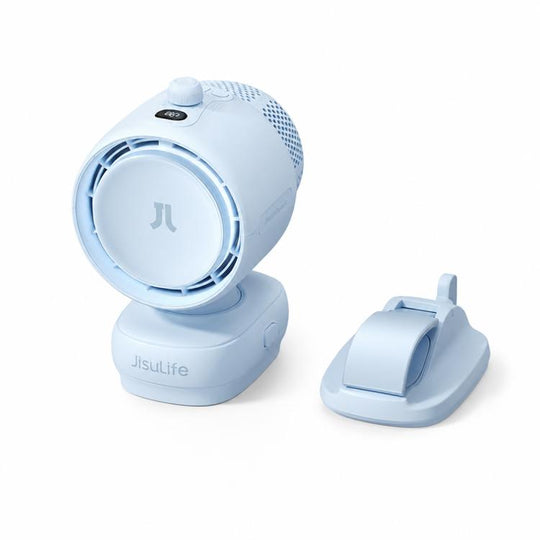 JisuLife Portable Oscillating Outdoor Fan for Strollers, Model:Life3 Clip(Blue)
