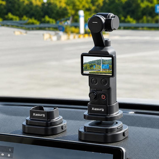 For DJI Osmo Pocket 4 / 3 Xasurg Detachable Car Mount Base Desktop Stand(Black)