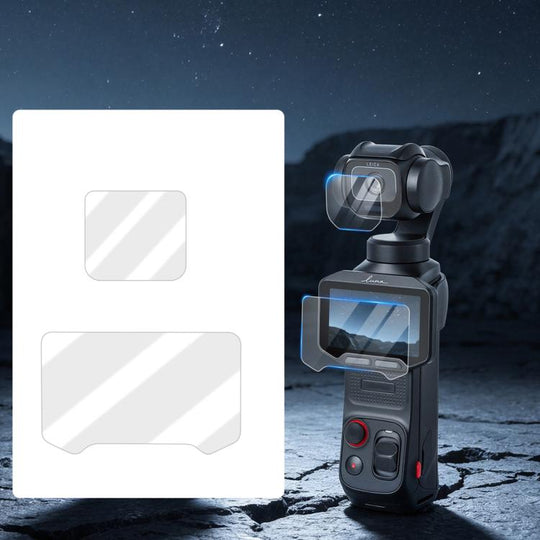 For Insta360 Luna Pro Sunnylife Lens Screen Protector Tempered Glass Protective Film(1 Set)