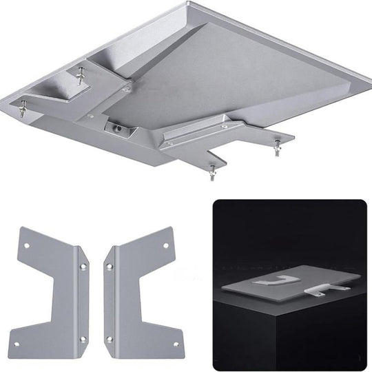 For Starlink Performance Gen3 Aluminum Alloy Base Flat Mount Bracket for RV, Boat(Silver)