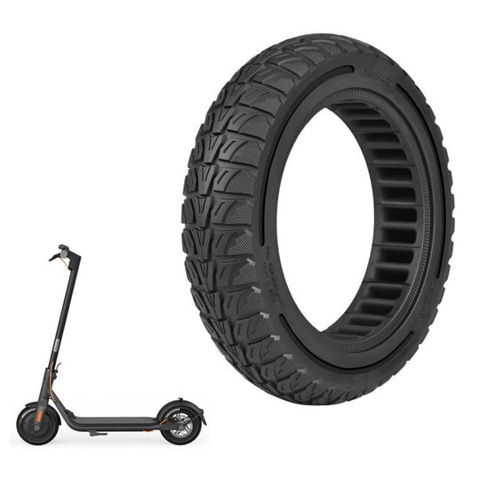 LYLT580 Electric Scooter 10x2.125 10 inch Inner Honeycomb Solid Tire 42.5mm Chuck For Ninebot F30/F40/Mi4 Lite 2(Black)