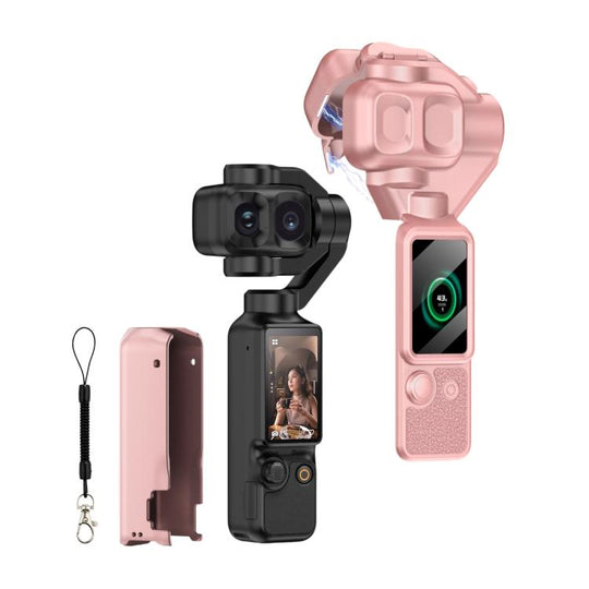 For DJI Osmo Pocket 4P GKK Gimbal Cover Camera Protector Screen Body Magnetic Full Cover(Pink)