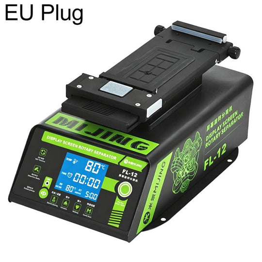 MIJING FL-12 Multi-Functional 360 Rotating Built-in Vacuum Pump Display Screen Heating Separator, Plug:EU Plug