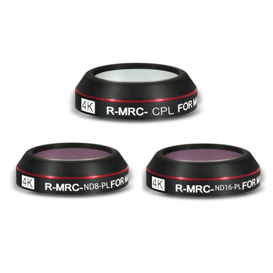 JSR RD Series Lens Filter Set For SJCAM SJC300 / 400 / 400 Pro, Filter:3 in 1 CPL ND8/16PL