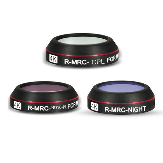 JSR RD Series Lens Filter Set For SJCAM SJC300 / 400 / 400 Pro, Filter:3 in 1 CPL ND16PL NIGHT