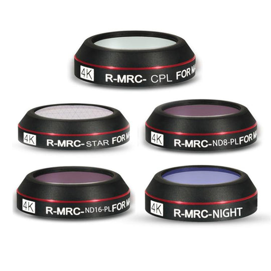 JSR RD Series Lens Filter Set For SJCAM SJC300 / 400 / 400 Pro, Filter:5 in 1 Mixed Filter