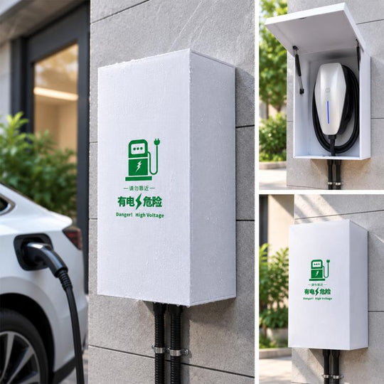 EV Charging Pile Waterproof Dustproof Snowproof Cover, Type:Standing S(Silver)