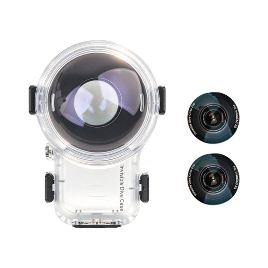 For Insta360 X6 Invisible Dive Housing 60m Waterproof Case with Dedicated Lens & Magnetic Base(Transparent)