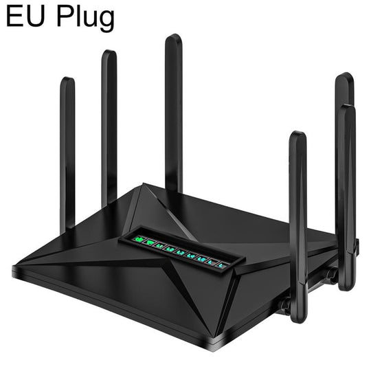 MK1800s 6-Antenna Dual-Band Gigabit High-Speed Wi-Fi 6 Gaming Router, Speed:1800Mbps(EU Plug)