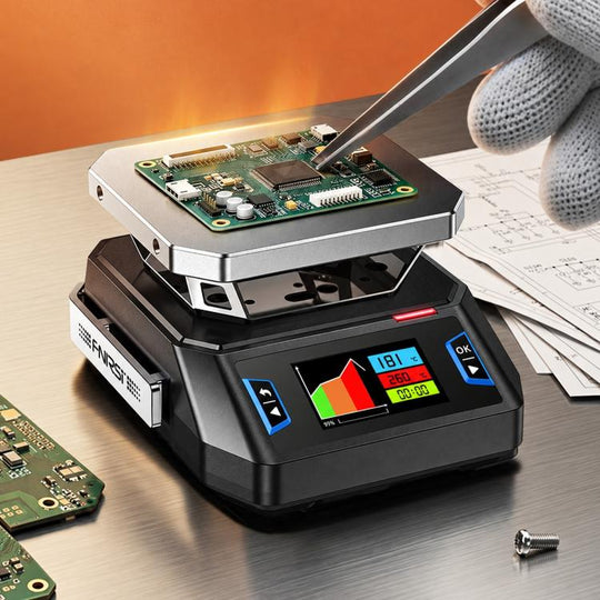 Finiris Smart Heating Plate, Constant Temperature Mini PCB Preheating Station for Mobile Phone Repair, Type:HT-P1B PD3.1