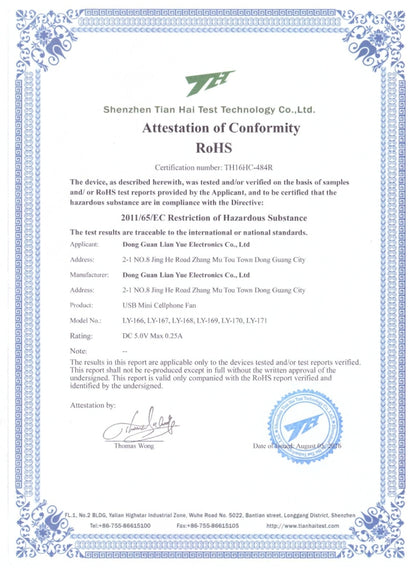 Fashion USB 3.1 Type-C Port Mini Fan with Two Leaves, For Mobile Phone with OTG Function(Blue) - USB Fan by buy2fix | Online Shopping UK | buy2fix