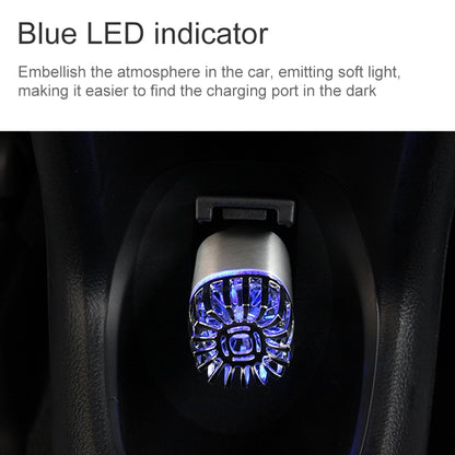 2 in 1 Car Negative-ion  Aromatherapy Air Purifier Humidifier + Dual USB Port Car Charger (Silver) - Air Purifier by buy2fix | Online Shopping UK | buy2fix