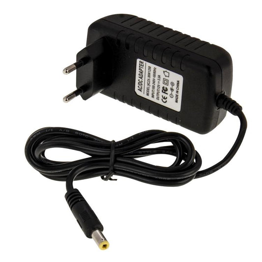 EU Plug AC 100-240V to DC 12V 5A Power Adapter, Tips: 5.5 x 2.1mm, Cable Length: about 1.2m (Black) - AC Adapers by buy2fix | Online Shopping UK | buy2fix