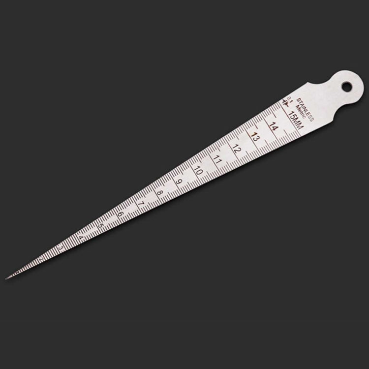 Wedge Feeler Gap Thin Stainless Steel Ruler Inspection Taper Gauge ...