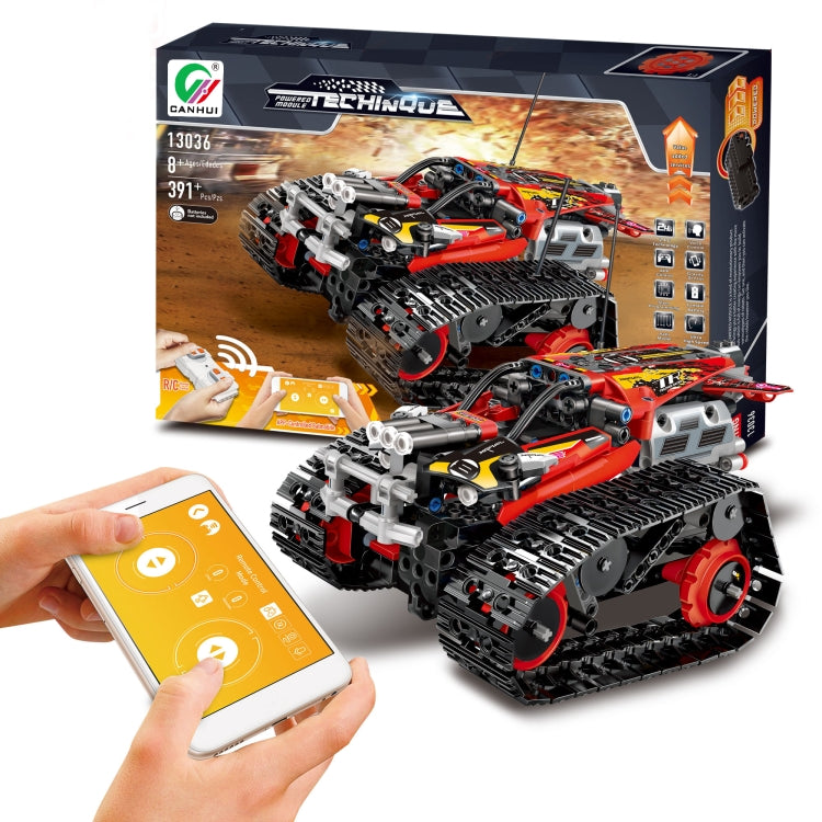 MoFun 13036 DIY Electric Track Acrobatic Racing Car Assembled Building Block Toy, Support 2.4G / APP Remote Control - RC Cars by MoFun | Online Shopping UK | buy2fix