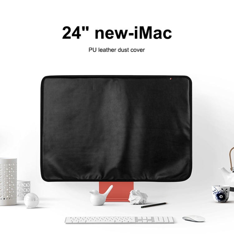 For 24 inch Apple iMac Portable Dustproof Cover Desktop Apple Computer LCD Monitor Cover with Storage Bag(Purple) by buy2fix