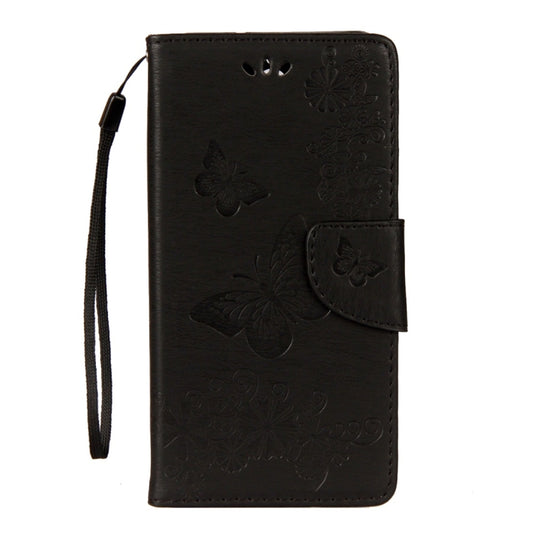 For Huawei Mate 10 Lite Vintage Embossed Floral Butterfly Pattern Horizontal Flip Leather Case with Card Slot & Holder & Wallet & Lanyard (Black) by buy2fix