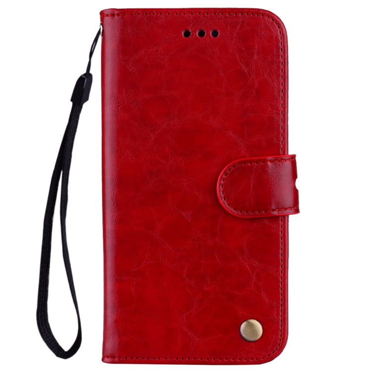 For Huawei P20 Business Style Oil Wax Texture Horizontal Flip Leather Case with Holder & Card Slots & Wallet(Red) - Huawei Cases by buy2fix | Online Shopping UK | buy2fix