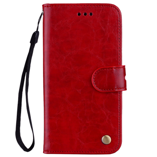 For Huawei P20 Business Style Oil Wax Texture Horizontal Flip Leather Case with Holder & Card Slots & Wallet(Red) by buy2fix