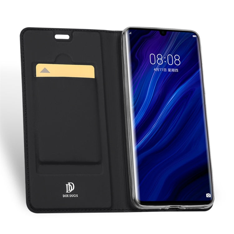 DUX DUCIS Skin Pro Series Horizontal Flip PU + TPU Leather Case for Huawei P30 Pro, with Holder & Card Slots (Black) - Huawei Cases by DUX DUCIS | Online Shopping UK | buy2fix