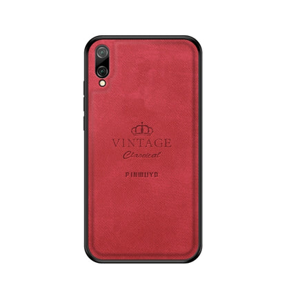 PINWUYO Shockproof Waterproof Full Coverage PC + TPU + Skin Protective Case for Huawei Enjoy 9 / Y7 2019 / Y7 Pro 2019 (Red) - Huawei Cases by PINWUYO | Online Shopping UK | buy2fix