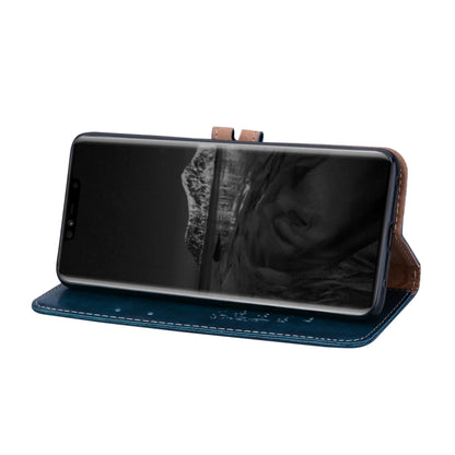 Business Style Oil Wax Texture Horizontal Flip Leather Case for Huawei Mate 20 Pro, with Holder & Card Slots & Wallet (Blue) - Huawei Cases by buy2fix | Online Shopping UK | buy2fix