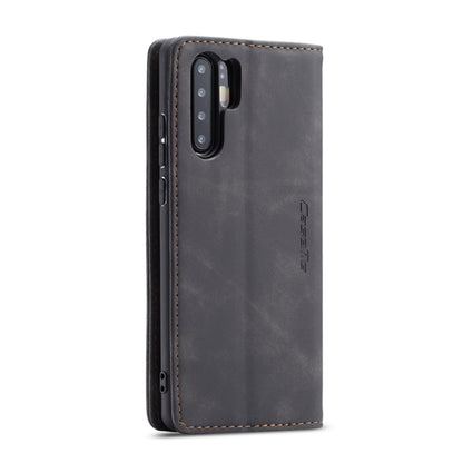 CaseMe-013 Multifunctional Retro Frosted Horizontal Flip Leather Case for Huawei P30 Pro, with Card Slot & Holder & Wallet (Black) by CaseMe