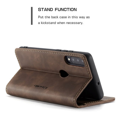 CaseMe-013 Multifunctional Retro Frosted Horizontal Flip Leather Case for Huawei P30 Lite, with Card Slot & Holder & Wallet (Coffee) by CaseMe