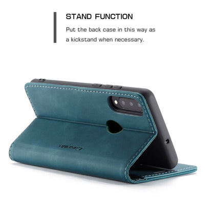 CaseMe-013 Multifunctional Retro Frosted Horizontal Flip Leather Case for Huawei P30 Lite, with Card Slot & Holder & Wallet (Blue) by CaseMe