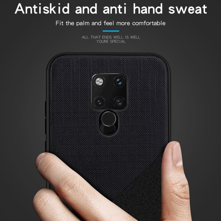 MOFI Shockproof TPU + PC + Cloth Pasted Case for Huawei Mate 20 X(Black) - Huawei Cases by MOFI | Online Shopping UK | buy2fix