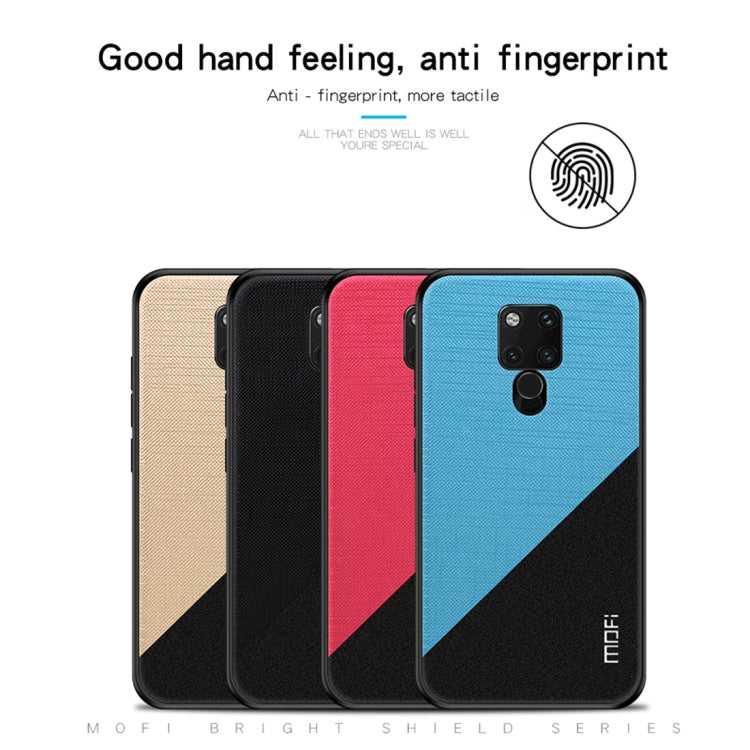 MOFI Shockproof TPU + PC + Cloth Pasted Case for Huawei Mate 20 X(Gold) - Huawei Cases by MOFI | Online Shopping UK | buy2fix