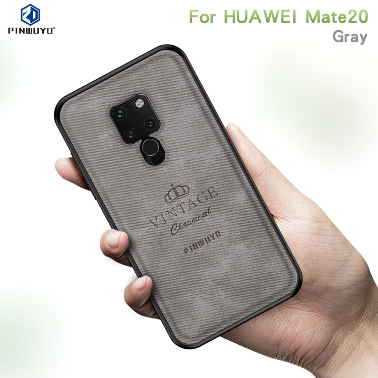 PINWUYO Anti-wrestling Waterproof Full Coverage PC Case for Huawei Mate 20(Grey) - Huawei Cases by PINWUYO | Online Shopping UK | buy2fix