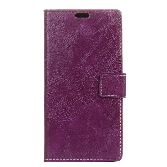 Retro Crazy Horse Texture Horizontal Flip Leather Case for Huawei P30 Lite, with Wallet & Holder & Card Slots & Photo Frame (Purple) by buy2fix