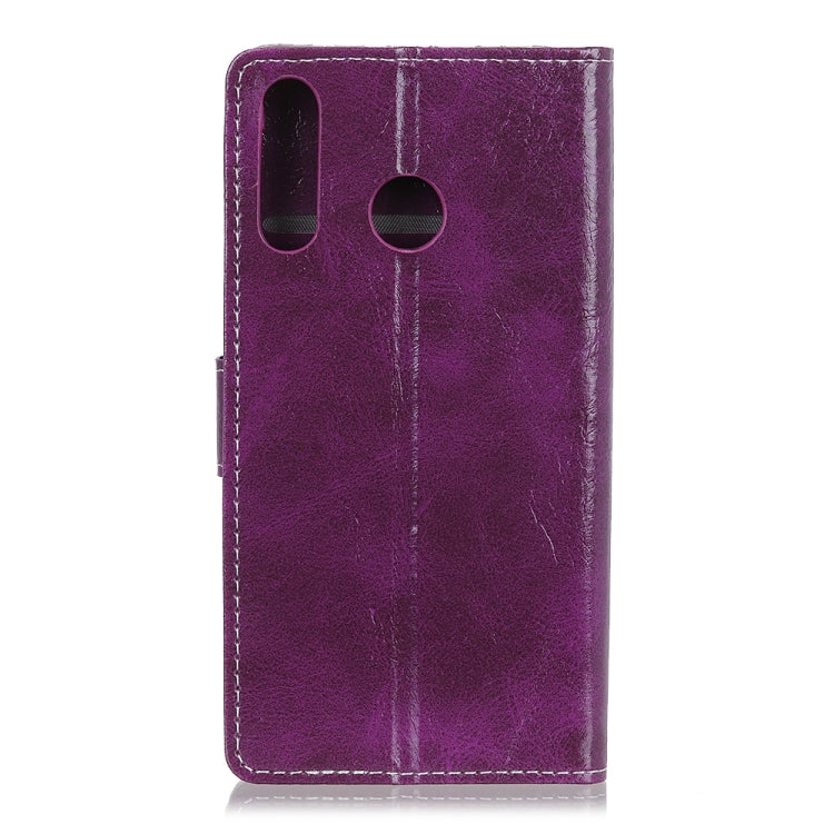 Retro Crazy Horse Texture Horizontal Flip Leather Case for Huawei P30 Lite, with Wallet & Holder & Card Slots & Photo Frame (Purple) - Huawei Cases by buy2fix | Online Shopping UK | buy2fix