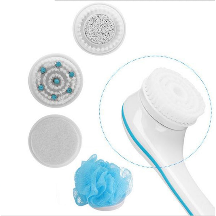 Electronic Waterproof Spin Spa Bath Brush Long-handled Massage Brush, with 5 Brush Heads - Bath Brushes & Sponges by buy2fix | Online Shopping UK | buy2fix