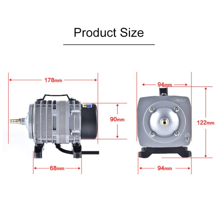 ACO-003 35W 65L/Min Electromagnetic Air Pump Compressor Seafood Fish Tank Increase Oxygen Air Flow Spliter, US Plug - Air Pumps by buy2fix | Online Shopping UK | buy2fix