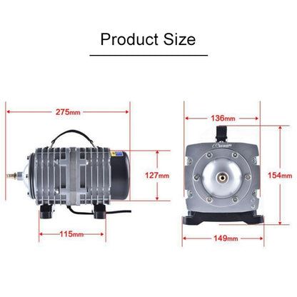ACO-008 120W 110L/Min Electromagnetic Air Pump Compressor Seafood Fish Tank Increase Oxygen Air Flow Spliter, US Plug - Air Pumps by buy2fix | Online Shopping UK | buy2fix