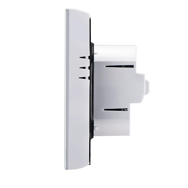 LCD Display Air Conditioning 4-Pipe Programmable Room Thermostat for Fan Coil Unit, Supports Wifi (White) by buy2fix