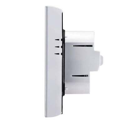 LCD Display Air Conditioning 4-Pipe Programmable Room Thermostat for Fan Coil Unit, Supports Wifi (White) by buy2fix